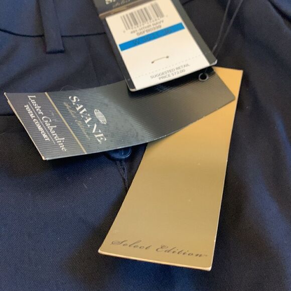 Savane navy dress pants Size 36/36 NWT - Picture 7 of 7